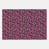 Paarse herfstbladeren inpakpapier vel (Voorkant 2)