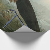 Paarse Heron Audubon-vogelschilderij Cadeaupapier (Hoek)