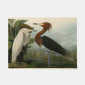 Paarse Heron Audubon-vogelschilderij Deurmat (Voorkant)