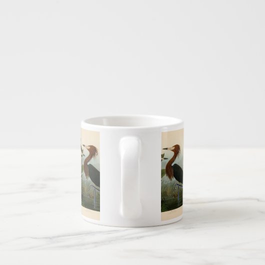 Paarse Heron Audubon-vogelschilderij Espresso Kop (Achterkant)