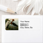 Paarse Heron Audubon-vogelschilderij Etiket (Insitu)