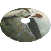 Paarse Heron Audubon-vogelschilderij Kerstboom Rok (Gekanteld)