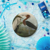 Paarse Heron Audubon-vogelschilderij Papieren Bordje (Feest)