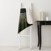 Paarse Heron Audubon-vogelschilderij Sherpa Deken (In situ)