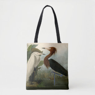 Paarse Heron Audubon-vogelschilderij Tote Bag