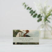 Paarse Heron Audubon-vogelschilderij Visitekaartje (Staand voorkant)