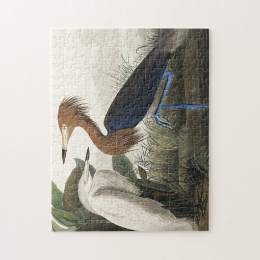 Paarse Heron uit de Amerikaanse vogelstand Legpuzzel (Verticaal)