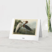 Paarse Heron - van de Amerikaanse vogels van Audub Kaart (Achterkant)