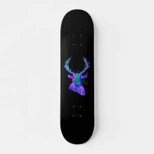 Paarse Herten Silhouet Persoonlijk Skateboard