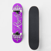 Paarse het Dek van het Skateboard van de royalty (Voorkant)