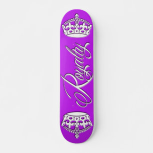 Paarse het Dek van het Skateboard van de royalty