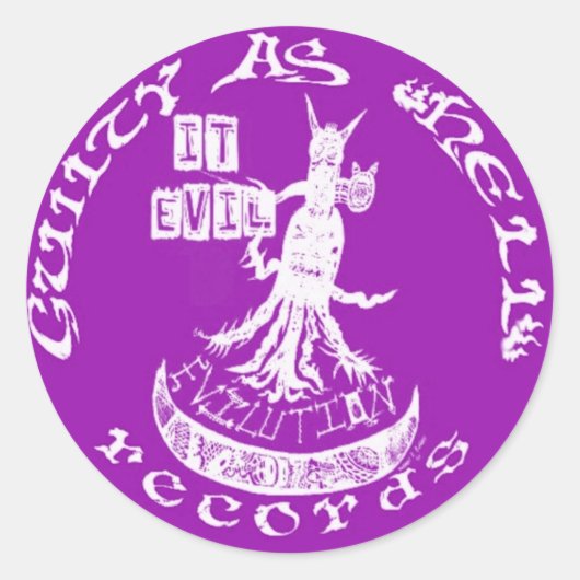 PAARSE "Het Kwaad" Ronde Sticker (Voorkant)
