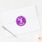 PAARSE "Het Kwaad" Ronde Sticker (Envelop)