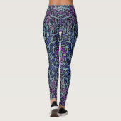 Paarse Hete Vuur Leggings (Achterkant)