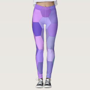 paarse hexagon leggings