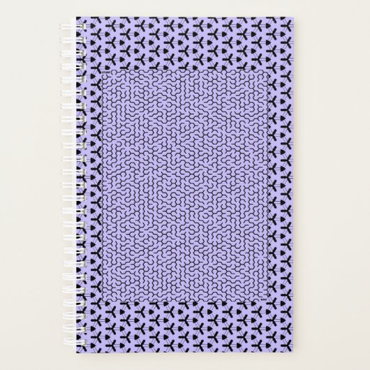 Paarse Hexagon Maze Planner (Voorkant)