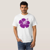 Paarse hibiscus aloha t-shirt (Voorkant volledig)
