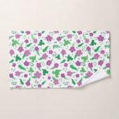 Paarse Hibiscus Bad Handdoek (Handdoek)