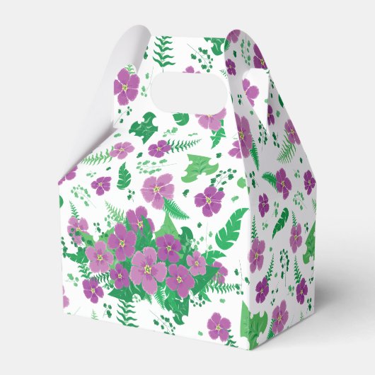 Paarse Hibiscus Bedankdoosjes (Achterkant)