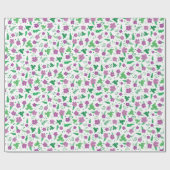 Paarse Hibiscus Cadeaupapier (Vlak)