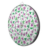 Paarse Hibiscus Dartbord (Voorkant Rechts)