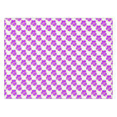 Paarse Hibiscus Flowers Tropisch Hawaiian Luau Tafelkleed (Voorkant (Horizontaal))