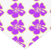 Paarse Hibiscus Flowers Tropisch Hawaiian Luau Tafelkleed (Gekanteld)