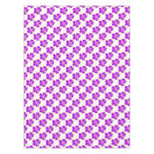 Paarse Hibiscus Flowers Tropisch Hawaiian Luau Tafelkleed (Voorkant)