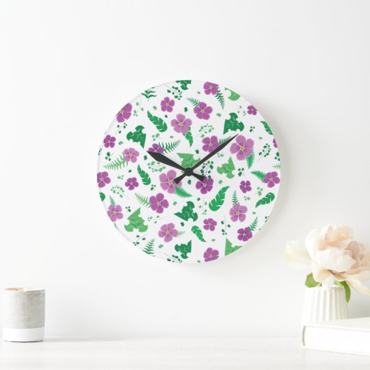 Paarse Hibiscus Grote Klok (Huis)