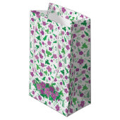 Paarse Hibiscus Klein Cadeauzakje (Voorkant Gekanteld)