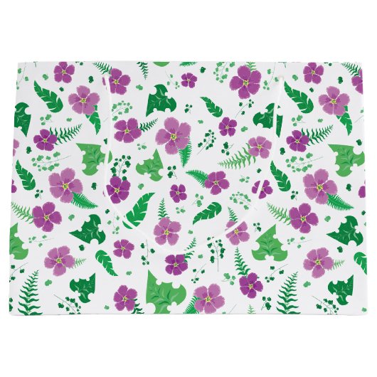 Paarse Hibiscus Large Cadeautasje (Voorkant)