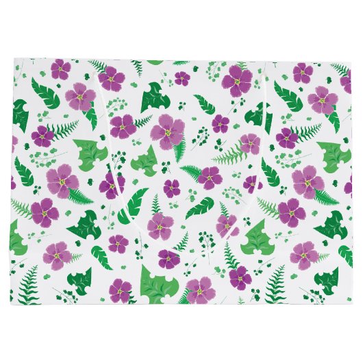 Paarse Hibiscus Large Cadeautasje (Achterkant)