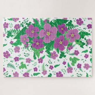 Paarse Hibiscus Legpuzzel