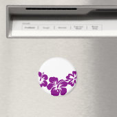 Paarse hibiscus leis magneet (Insitu (Vaatwasser))