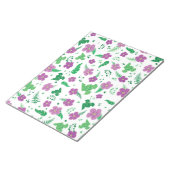 Paarse Hibiscus Notitieblok (Schuin)