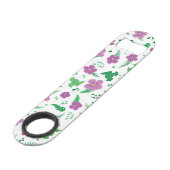 Paarse Hibiscus Speed Flessenopener (Achterkant Gekanteld)