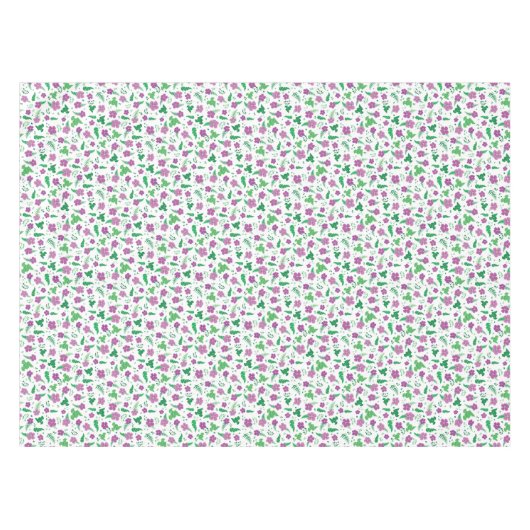 Paarse Hibiscus Tafelkleed (Voorkant (Horizontaal))