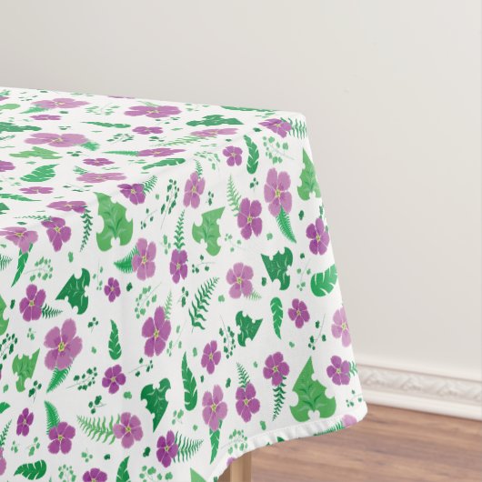 Paarse Hibiscus Tafelkleed (Voorbeeld)