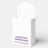 Paarse High School Band Custom Graduation Party Bedankdoosjes (Geopend)