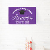 Paarse High School Reunion Custom Welkom Spandoek (Insitu)