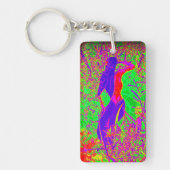 paarse hippie mermaid sleutelhanger (Voorkant)