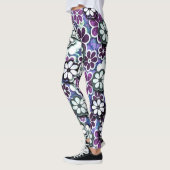Paarse Hippie-ventilatorstroom gevarieerd | LEGGIN Leggings (Links)
