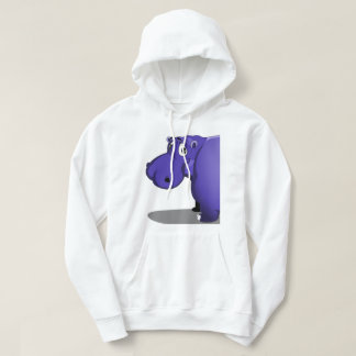 Paarse Hippo Hoodie