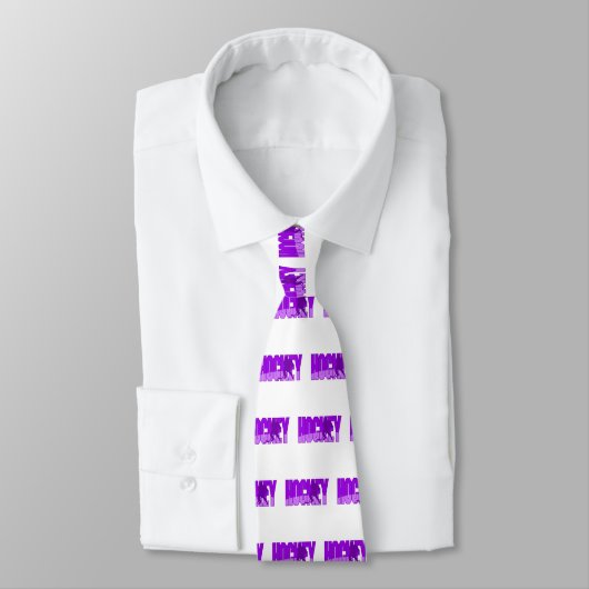 Paarse Hockey-Logo Stropdas (Gebonden)