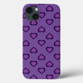Paarse Hoesje-Mate iPhone Case (Achterkant)