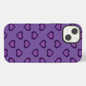 Paarse Hoesje-Mate iPhone Case Hoesje (Achterkant horizontaal)