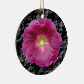 Paarse Hollyhocks Ornament (Rechts)