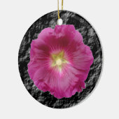 Paarse Hollyhocks Ornament (Links)