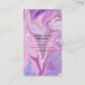 Paarse Holografische Kleur Verschuiving Juwelen Zo Visitekaartje (Achterkant)