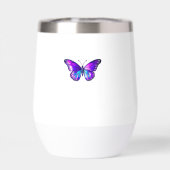  Paarse holografische vlinder waterfles (Achterkant)